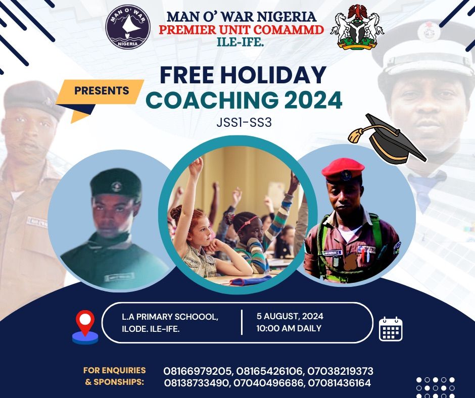 2024 Holiday Coaching Program Ilode Ile Ife, Ibadan, OY August 5, 2024