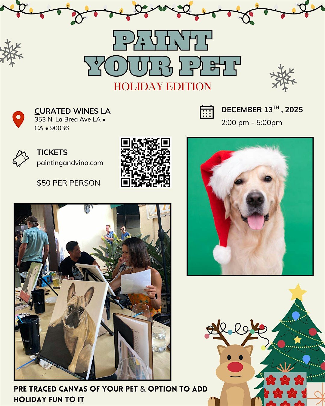 Paint your Pet for the Holidays In Los Angeles!