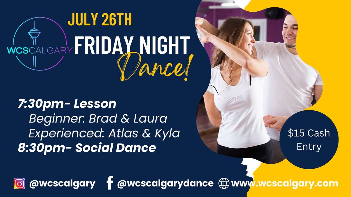 Friday Night WCS Dance! | Ballroom & Country Dance Studio, Calgary, AB ...