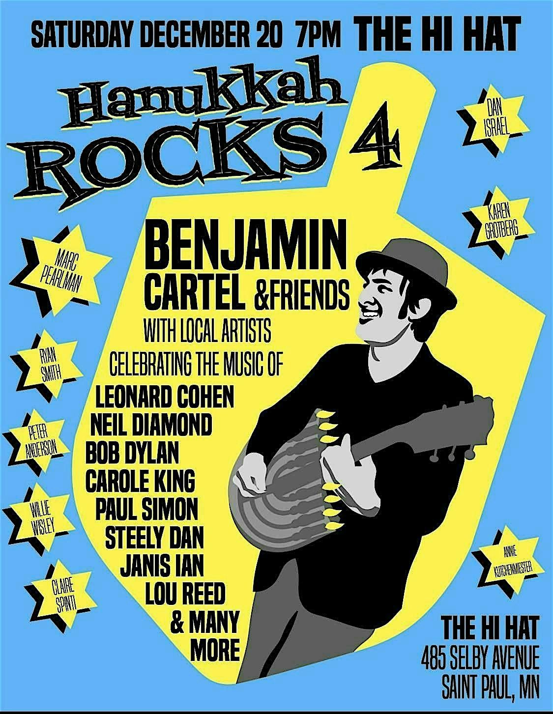 Hanukkah Rocks With Benjamin Cartel and Special Guests