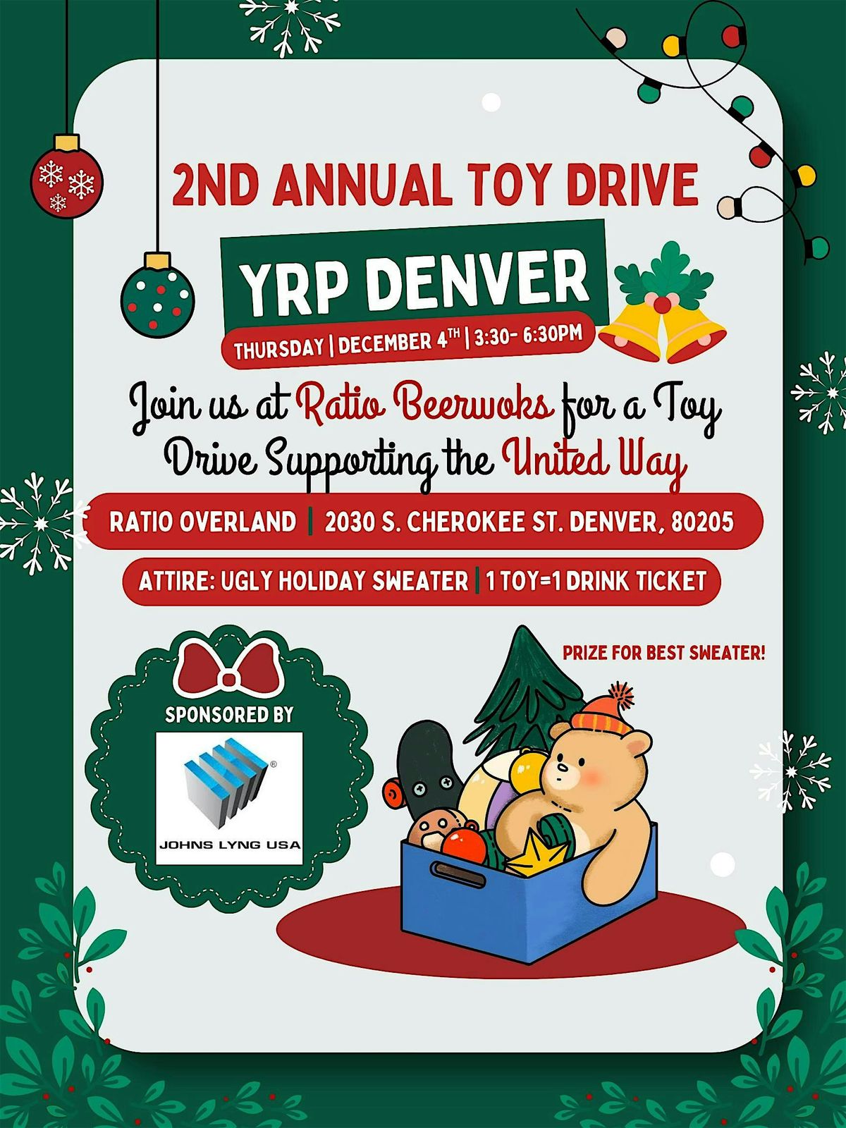 YRP Denver - 2nd Annual Toy Drive & Ugly Sweater Party
