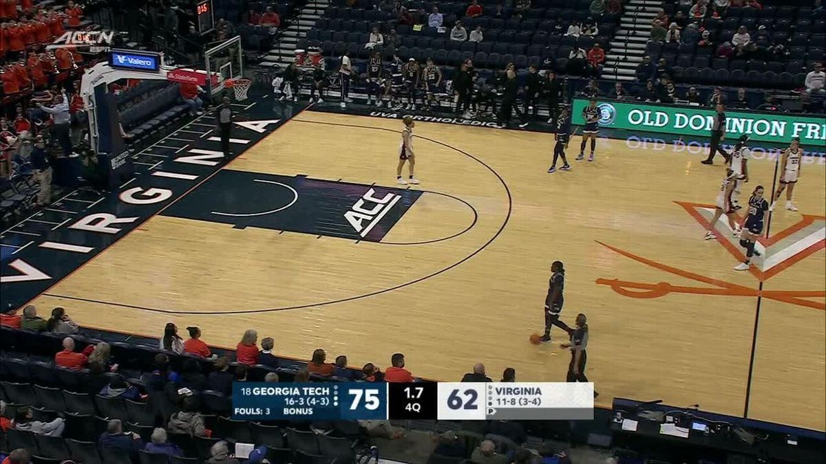 Virginia Cavaliers at Georgia Tech Yellow Jackets Womens Basketball