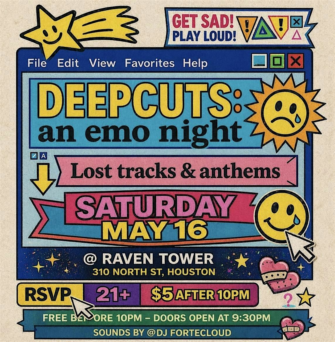 DEEP CUTS : AN ALL EMO NIGHT @ RAVEN TOWER