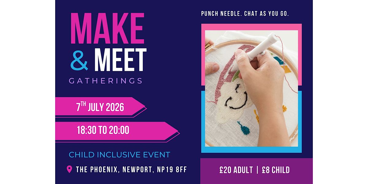 Make & Meet: Create Your Own Punch Needle Piece(Evening Session)