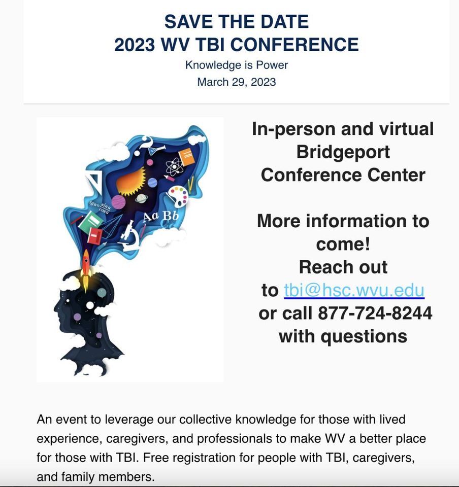 2023 WV TBI Conference | Bridgeport Conference Center | March 29, 2023