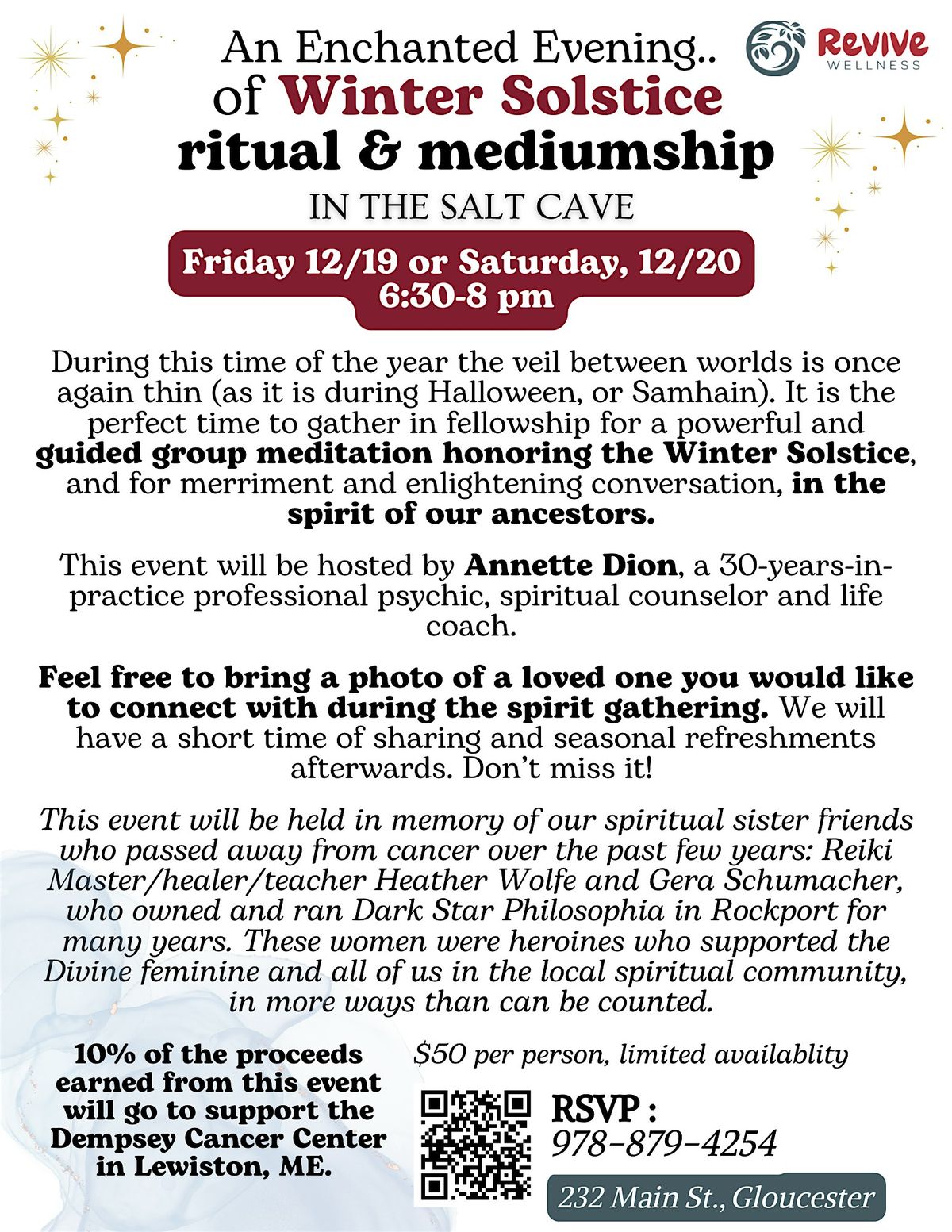An Enchanting Evening of Winter Solstice Ritual & Mediumship