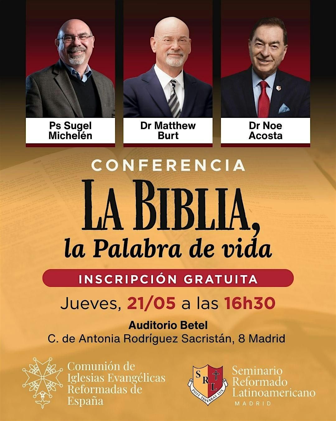 CONFERENCIA "LA BIBLIA, LA PALABRA DE VIDA"