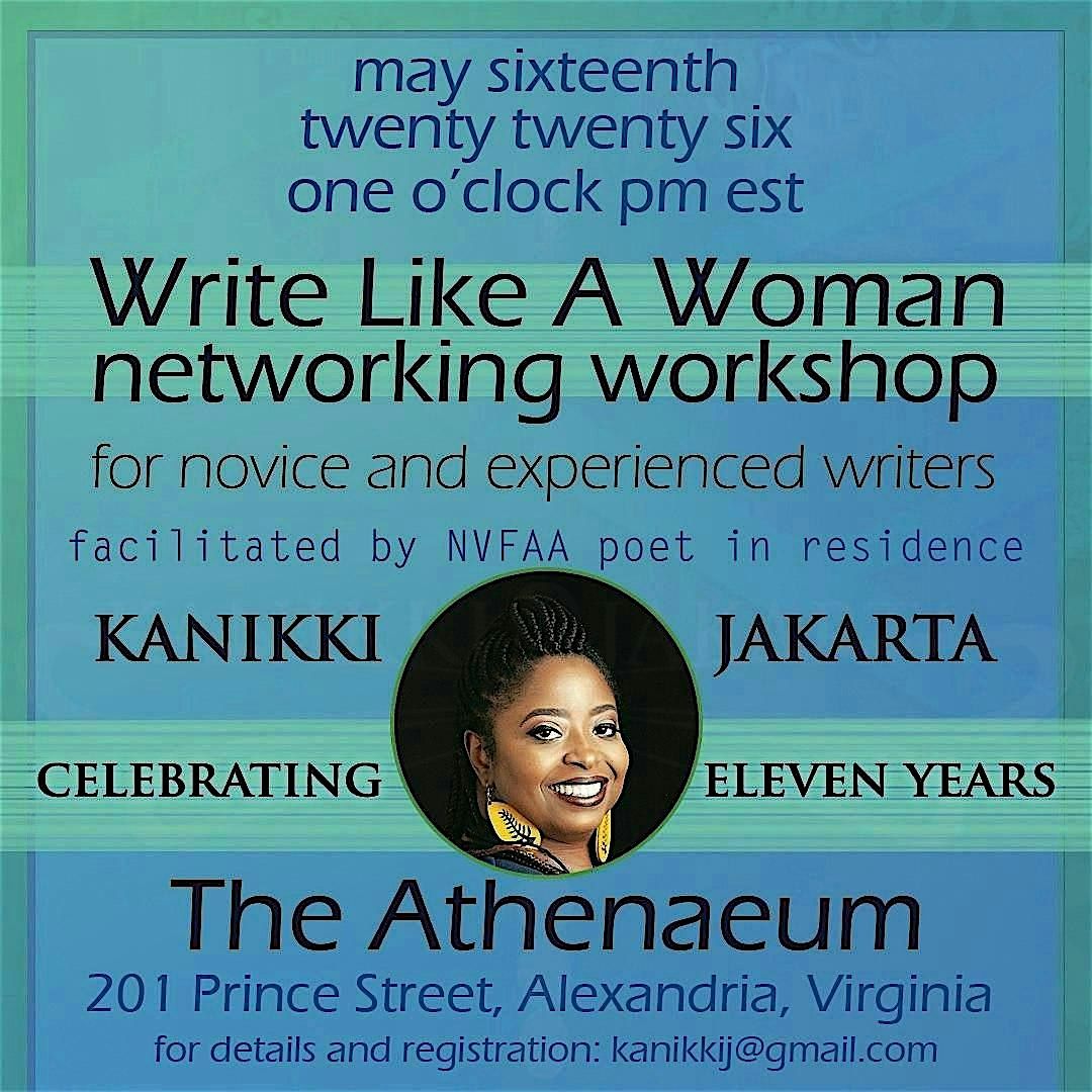 WRITE LIKE A WOMAN NETWORKING WORKSHOP - SPRING EDITION 2026