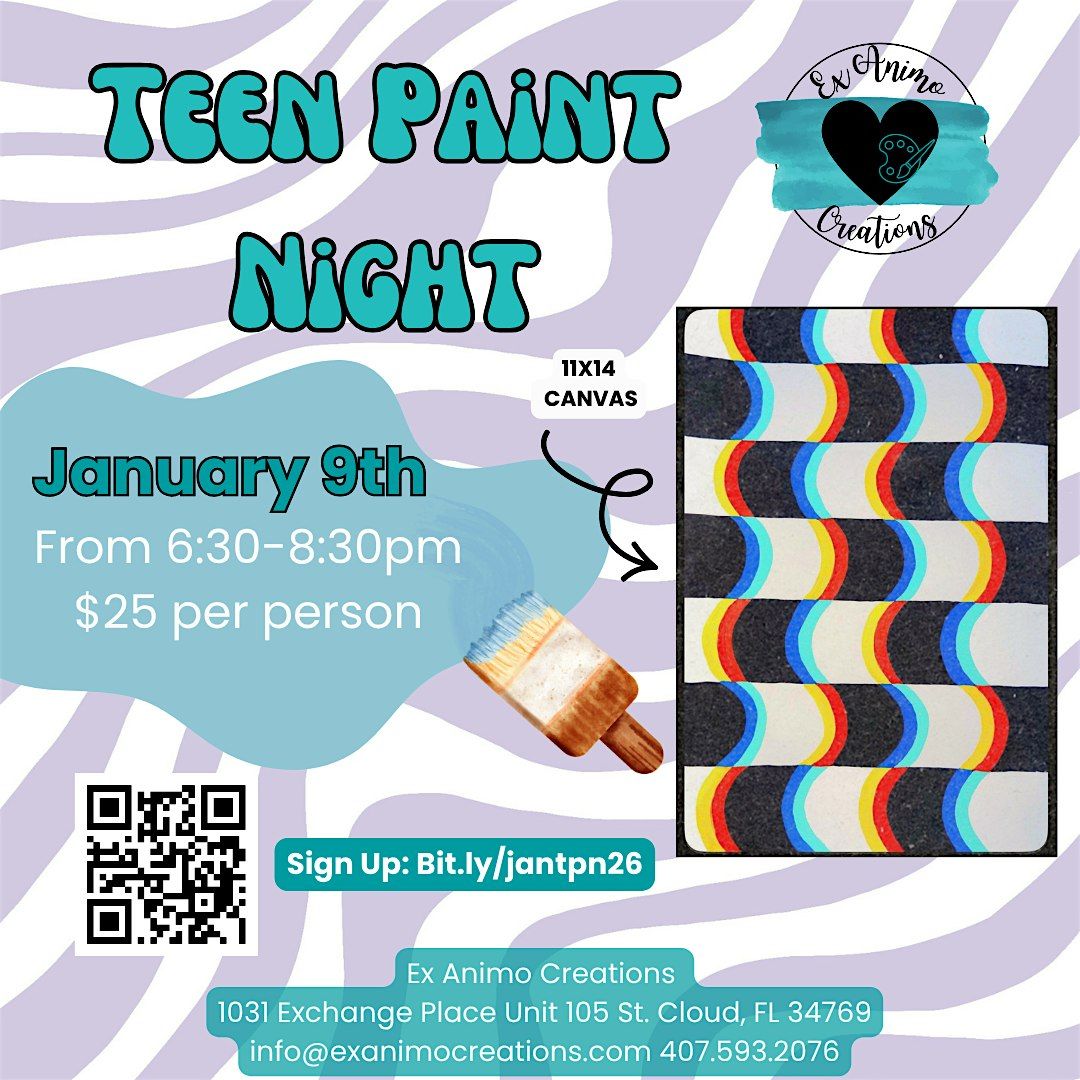 January Teen Paint Night