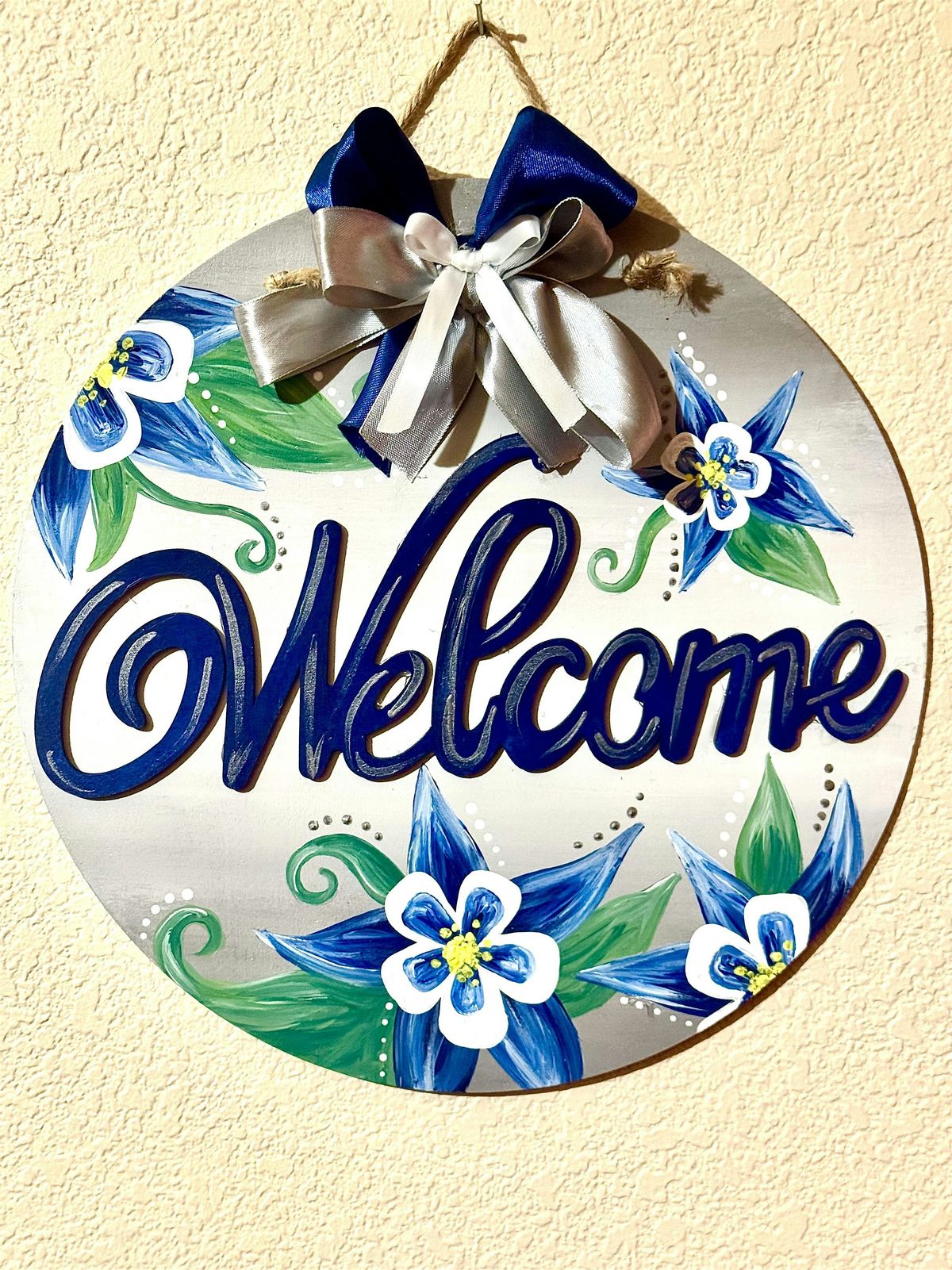 Welcome or Name Sign Custom Painting at Wild Blue Yonder Brewing Co.