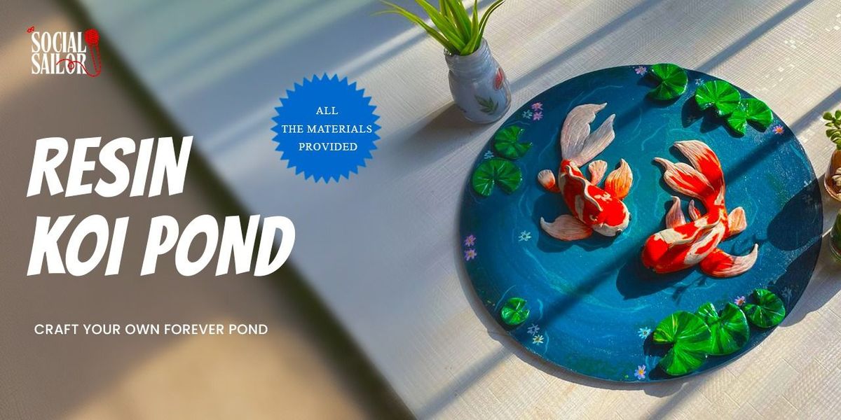 Resin Koi Pond Art - Delhi NCR