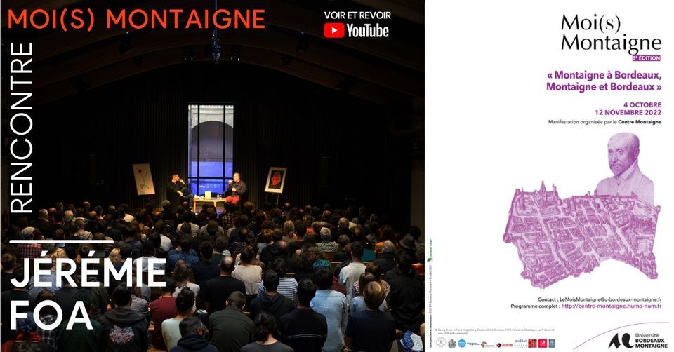 Tous Ceux Qui Tombent. Visages Du Massacre De La Saint-barthélemy Rencontre avec Jérémie Foa dans le cadre du Moi(s) Montaigne | Station
