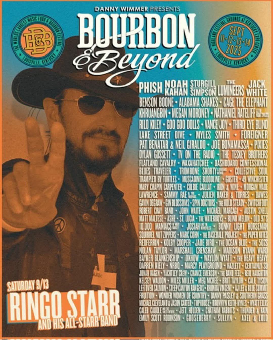 Bourbon & Beyond Festival: Sturgill Simpson Jack White Vance Joy & Ringo Starr and His All-Starr Band - Saturday