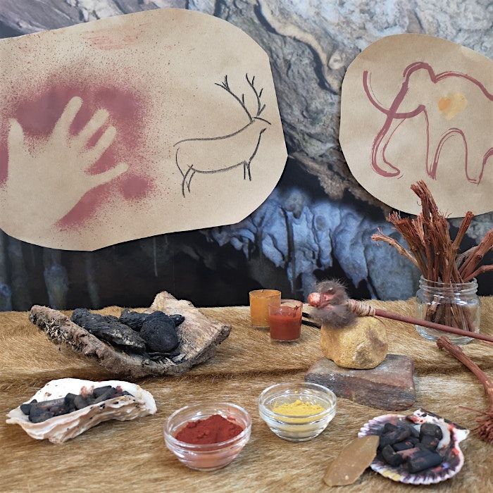 Taller familiar de pintura rupestre  (a partir de 3 a\u00f1os)