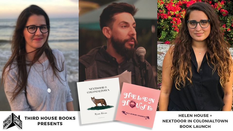Nextdoor in Colonialtown: An Evening with Ryan Rivas, Kristen Arnett, and Kayla Kumari Upadhyaya