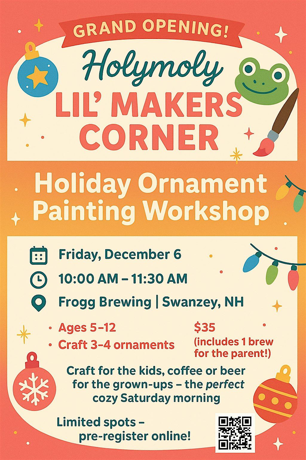Holymoly Lil' Makers- Wood Painting Ornaments