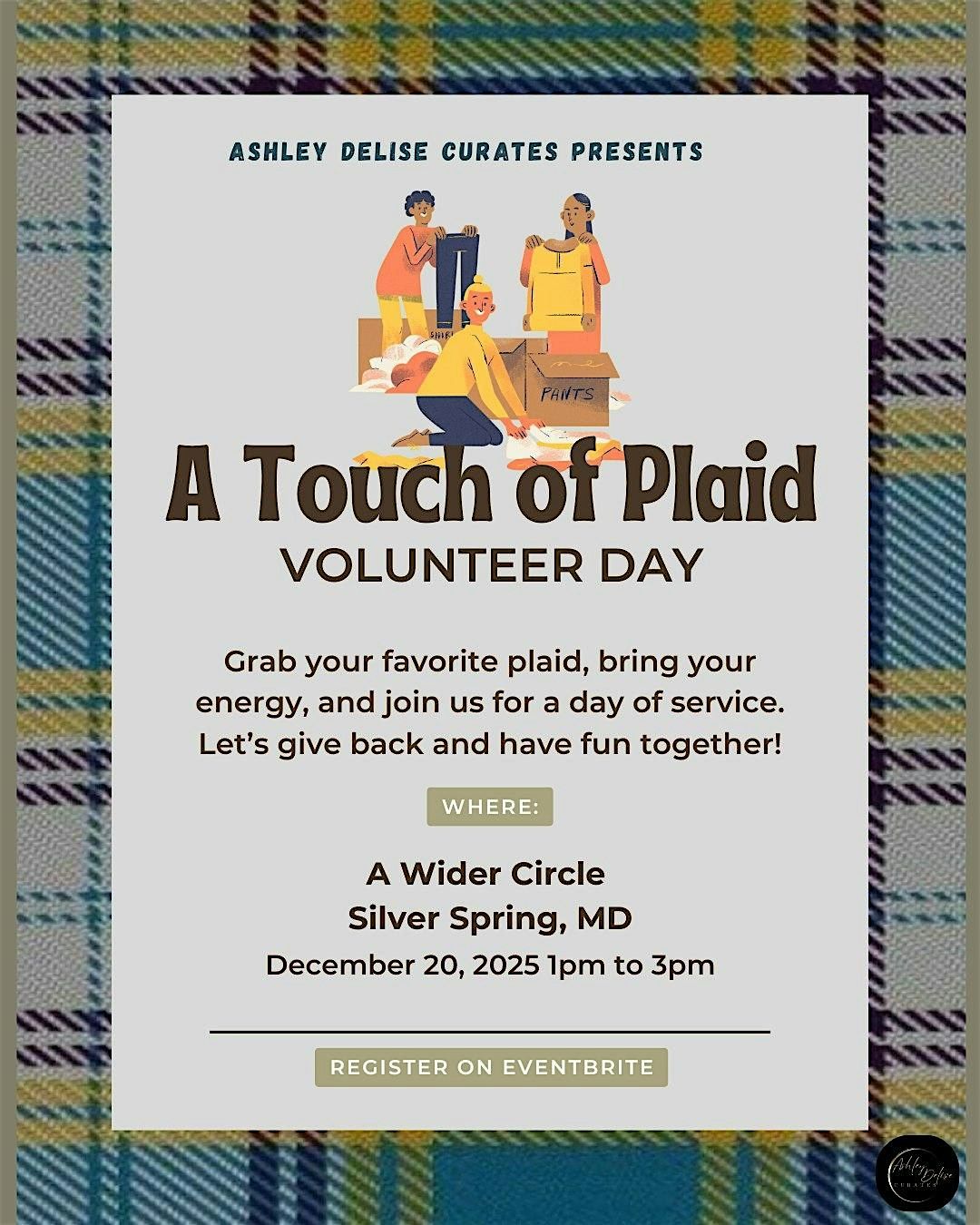 A Touch of Plaid Volunteer Day