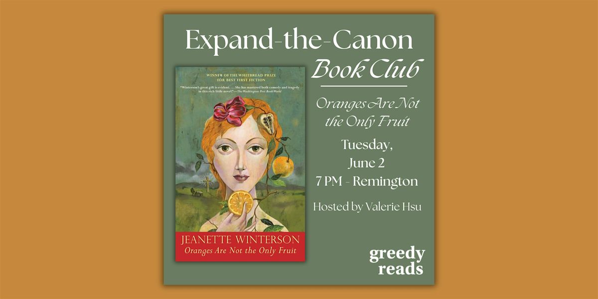 Expand the Canon Book Club: "Oranges Are Not the Only Fruit"