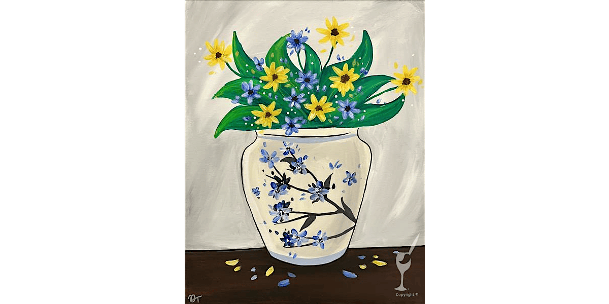 Classic Vase Still Life - Paint and Sip in Houston | Classpop!\u2122