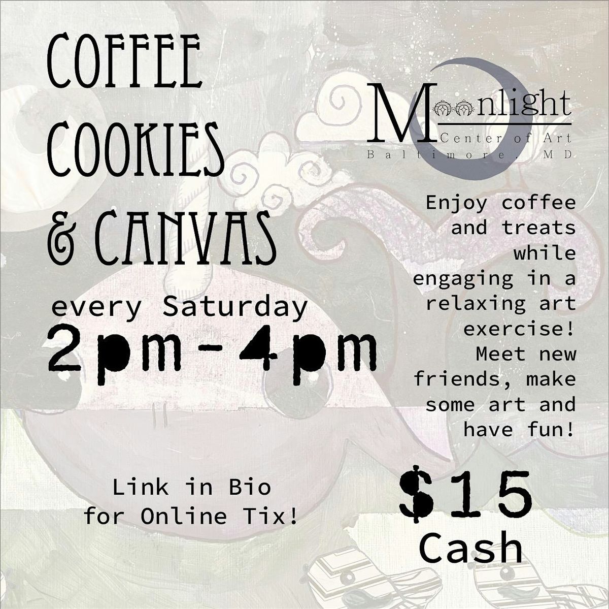 Coffee, Cookies, & Canvas
