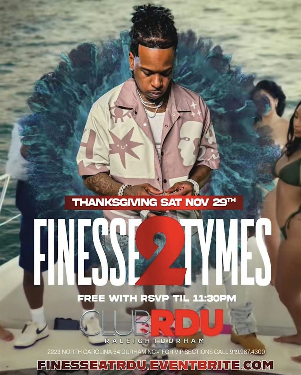 Finesse2tymes takes over CLUB RDU
