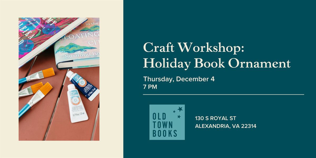 Craft Workshop: Holiday Book Ornament