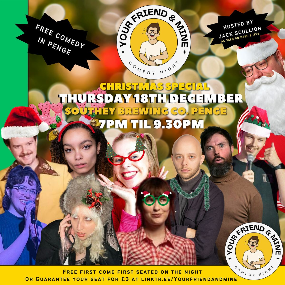 Your Friend And Mine Comedy Night At Southey Brewing Co.