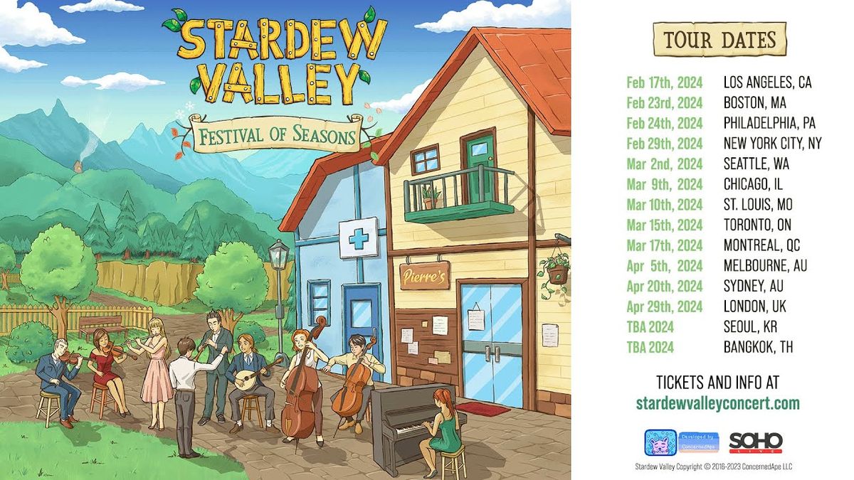 Stardew Valley: Symphony Of Seasons London Tickets