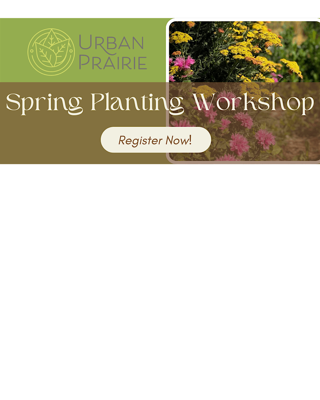 Urban Prairie Spring Planting Workshop