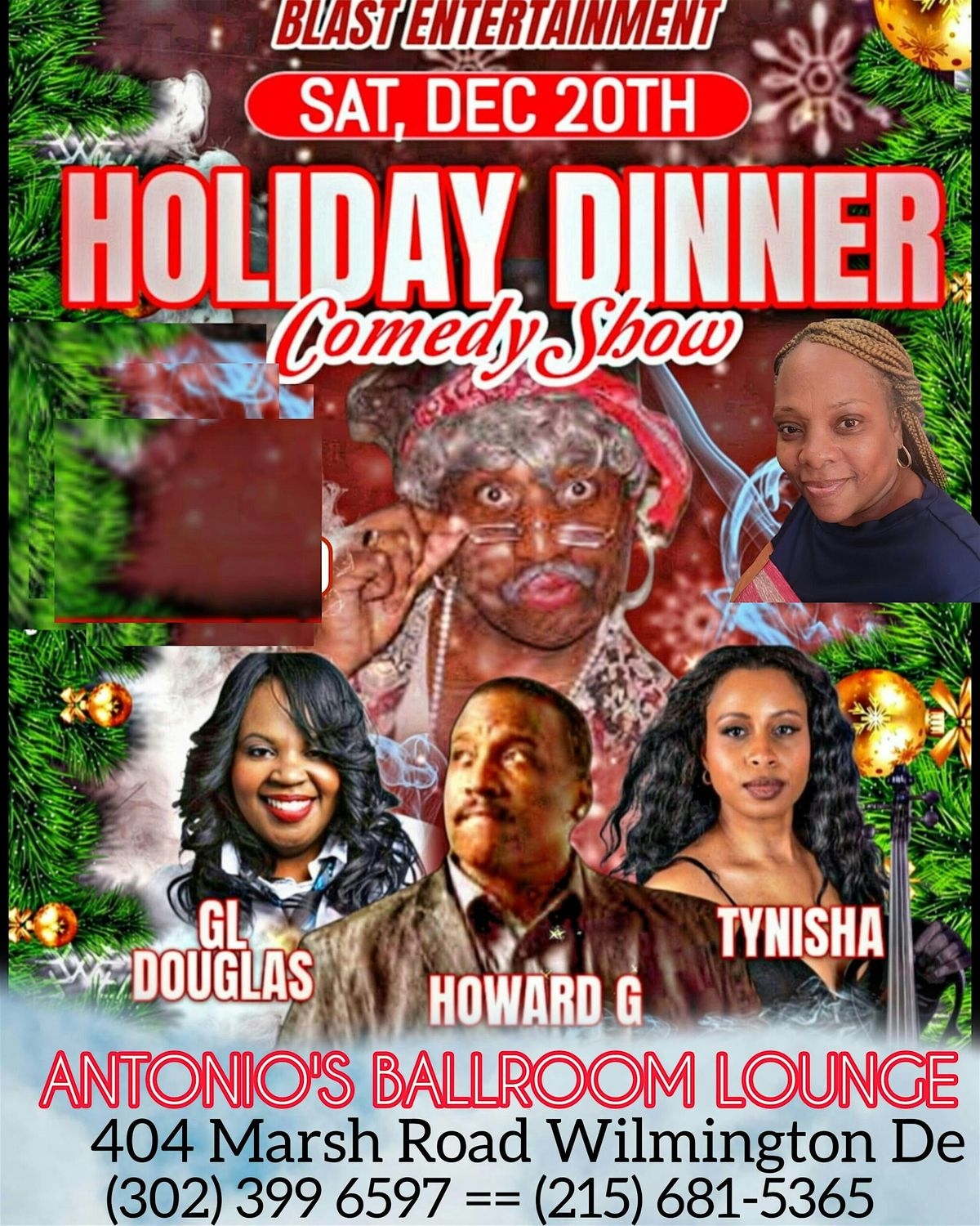 Holiday Dinner Comedy Show Food included
