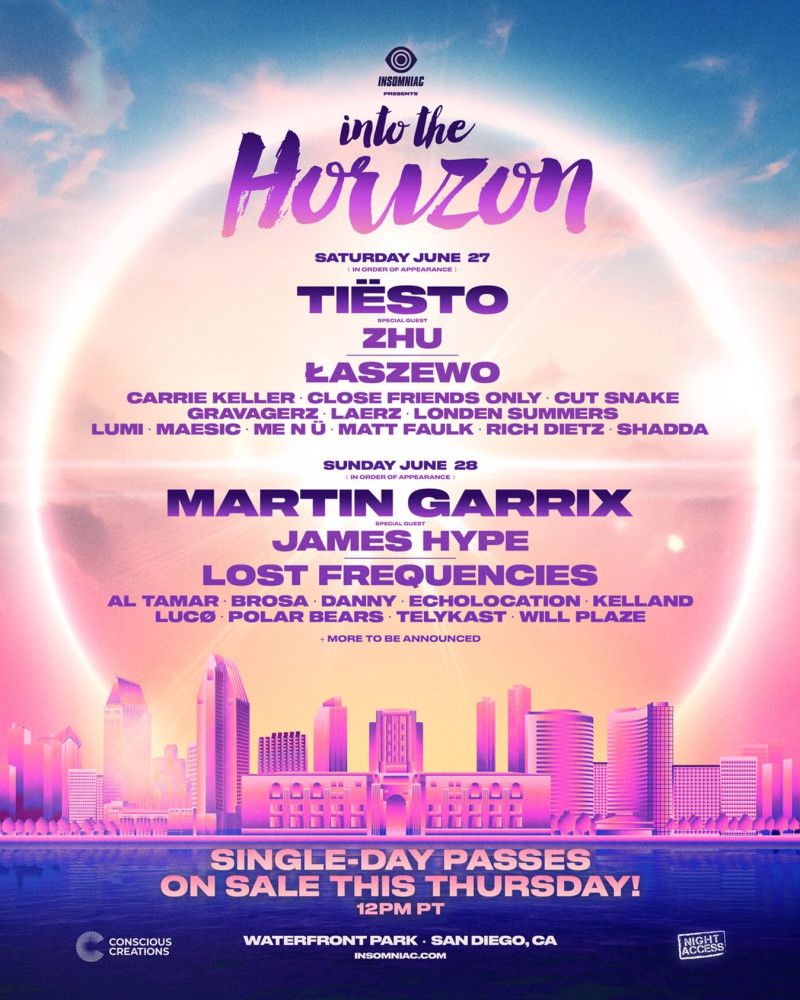 Into The Horizon Music Festival: Martin Garrix James Hype & Lost Frequencies - Sunday