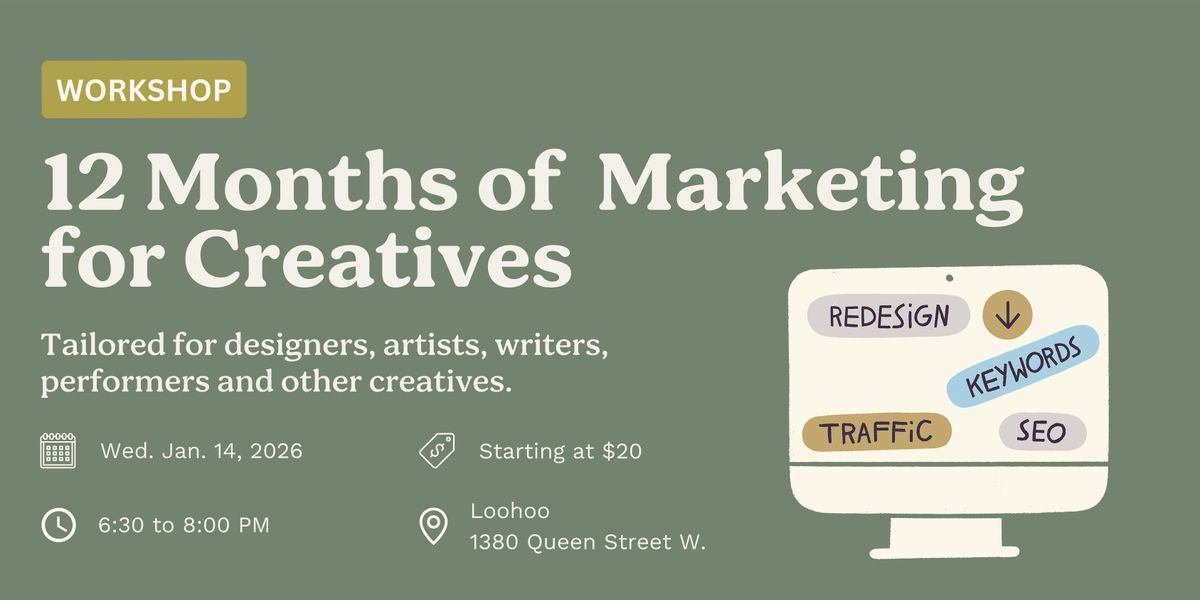 12 Months of Digital Marketing for Creatives