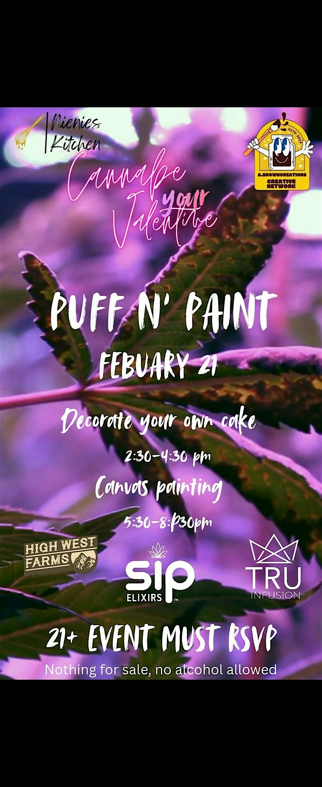 Cannabe your Valentine Puff n' paint