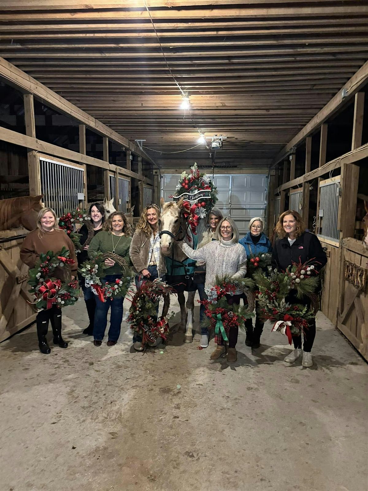 Wreath, Wine, and Equine
