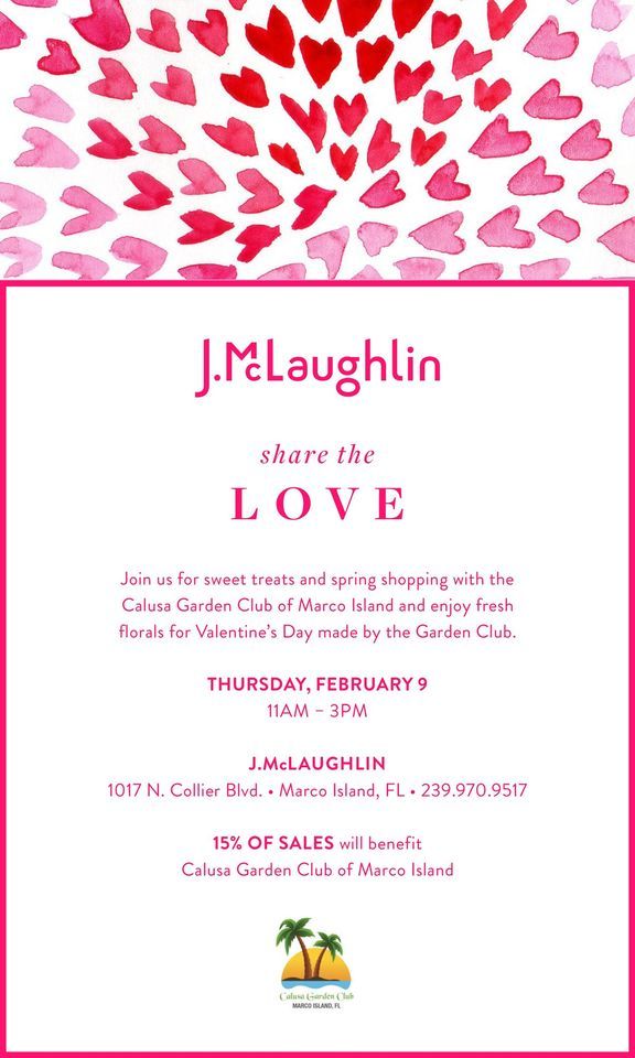 SHOPPING FOR A PURPOSE BENEFITTING CALUSA GARDEN CLUB