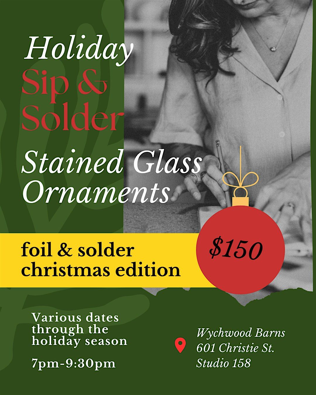 Sip & Solder Christmas Ornaments